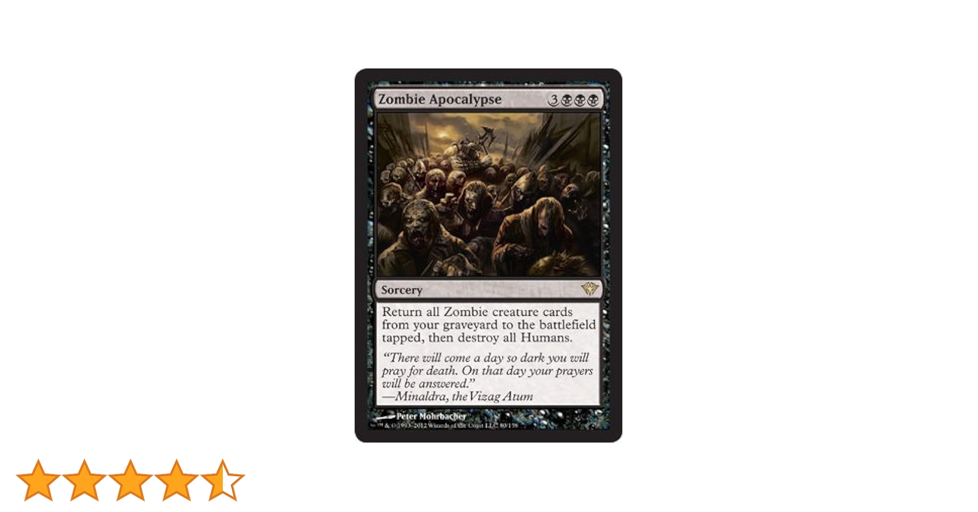 マジック：ザ・ギャザリング Magic The Gathering Apocalypse Magic The Gathering - Zombie Apocalypse (80) - Dark